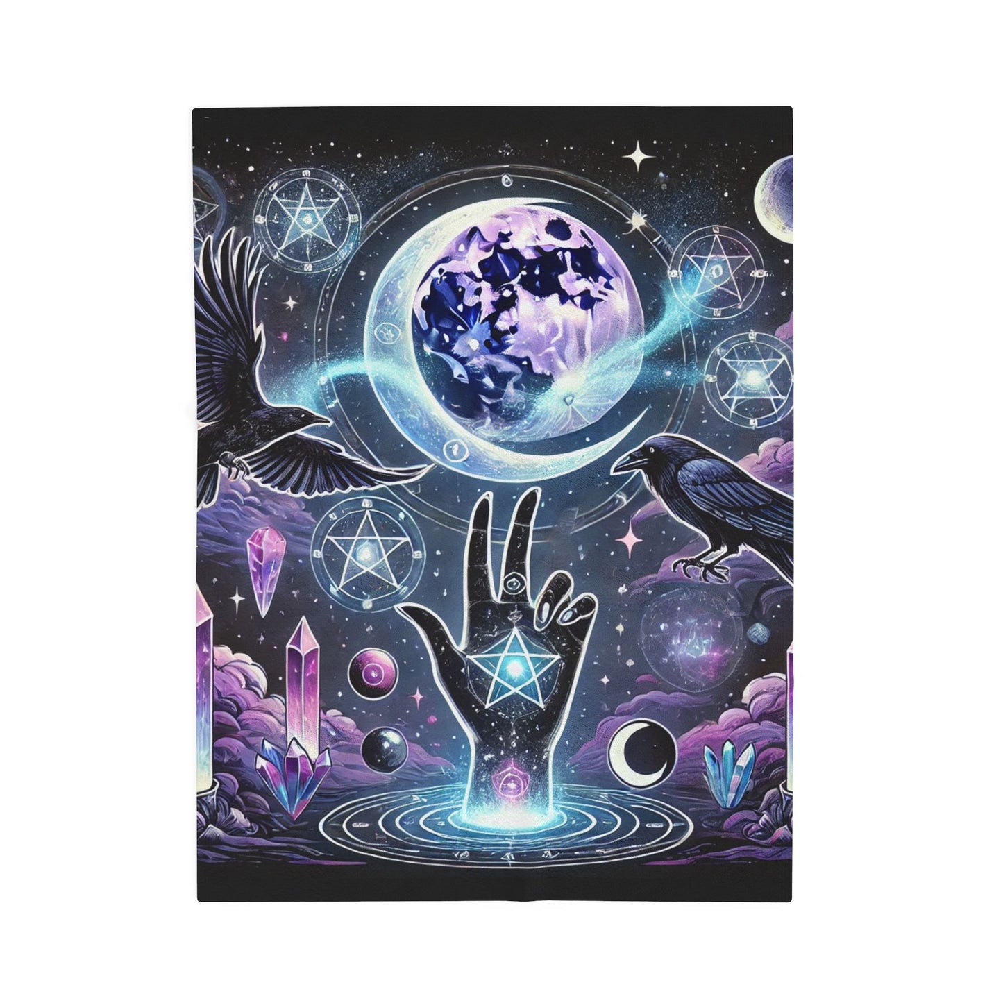 Cosmic Divination - Velveteen Plush Blanket