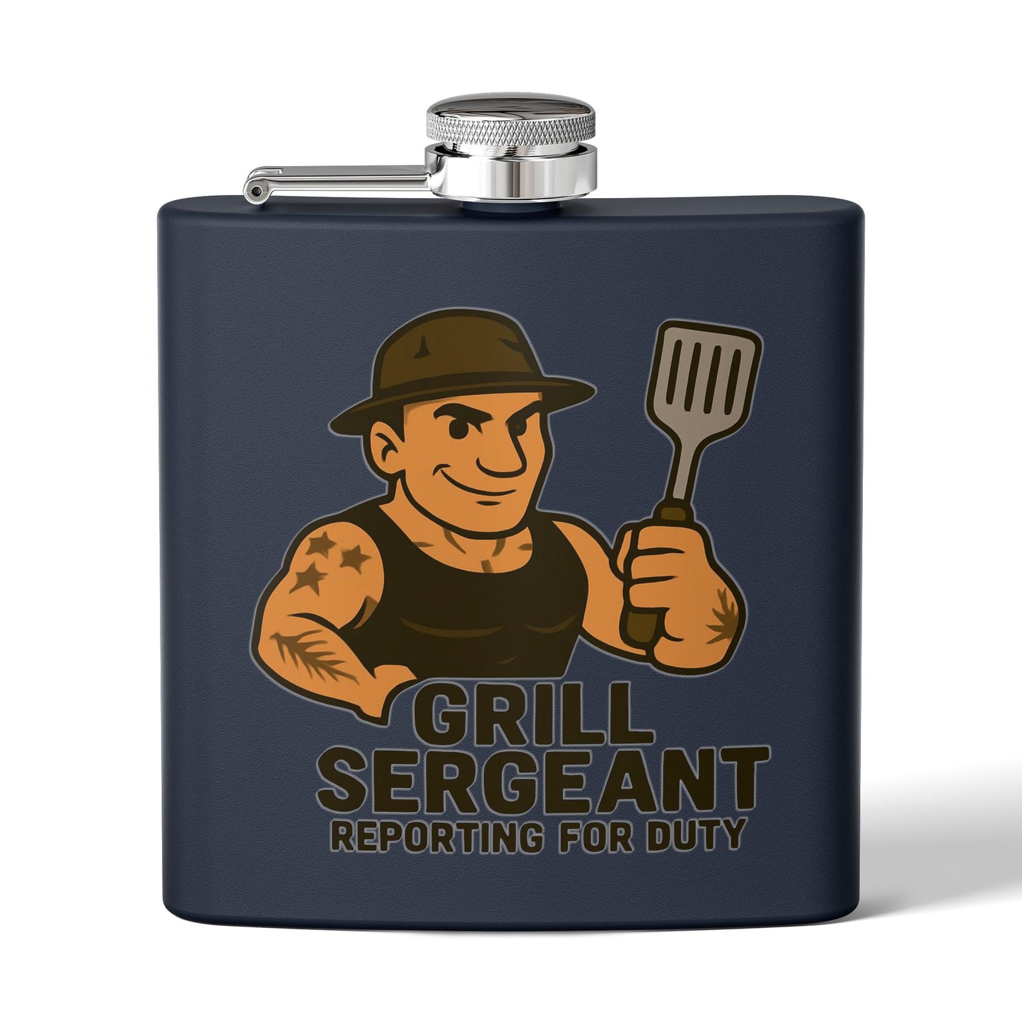Grill Sergeant - Stainless Steel Flask