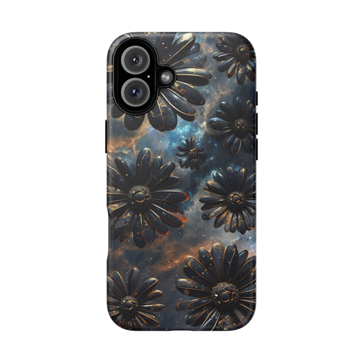 Galactic Black Daisy - Phone Case