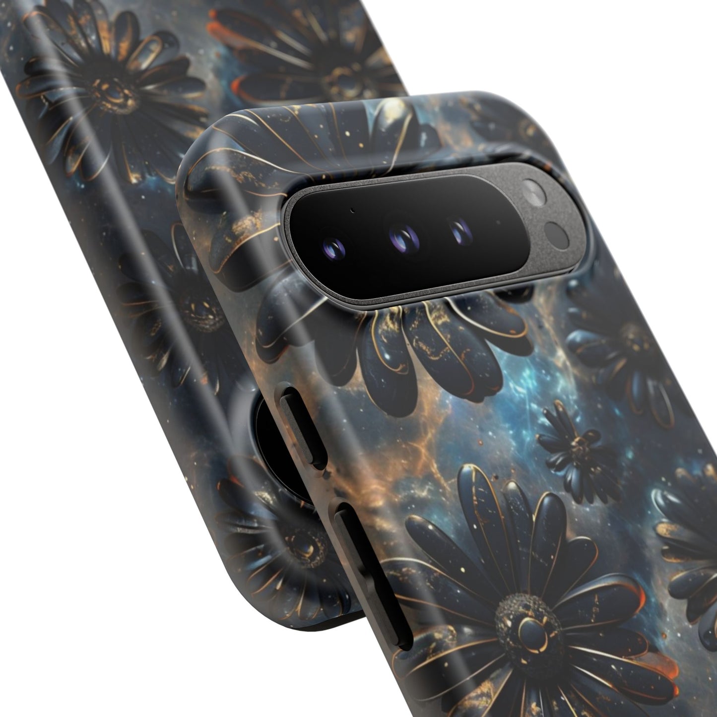 Galactic Black Daisy - Phone Case