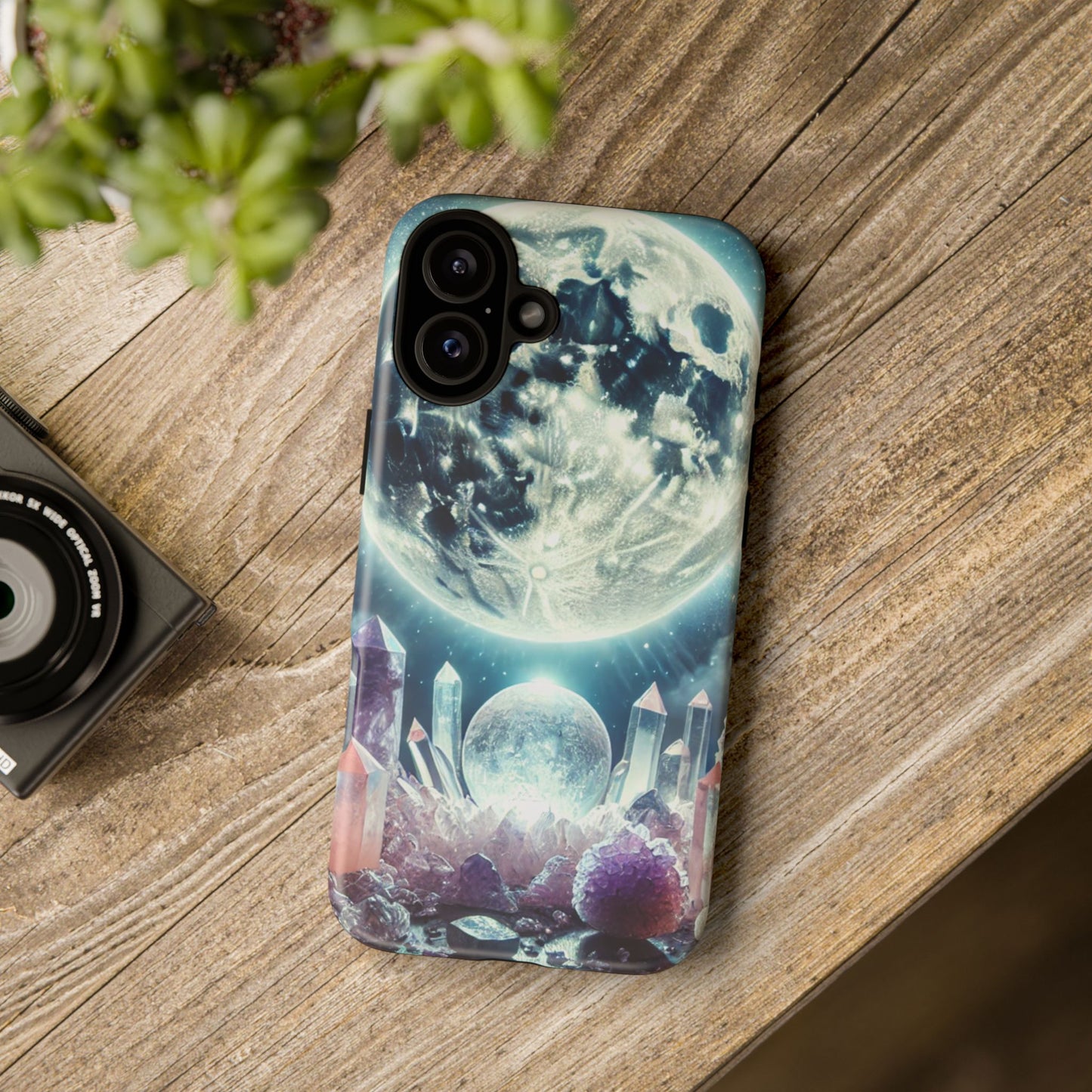 Full Moon & Crystals - Phone Case