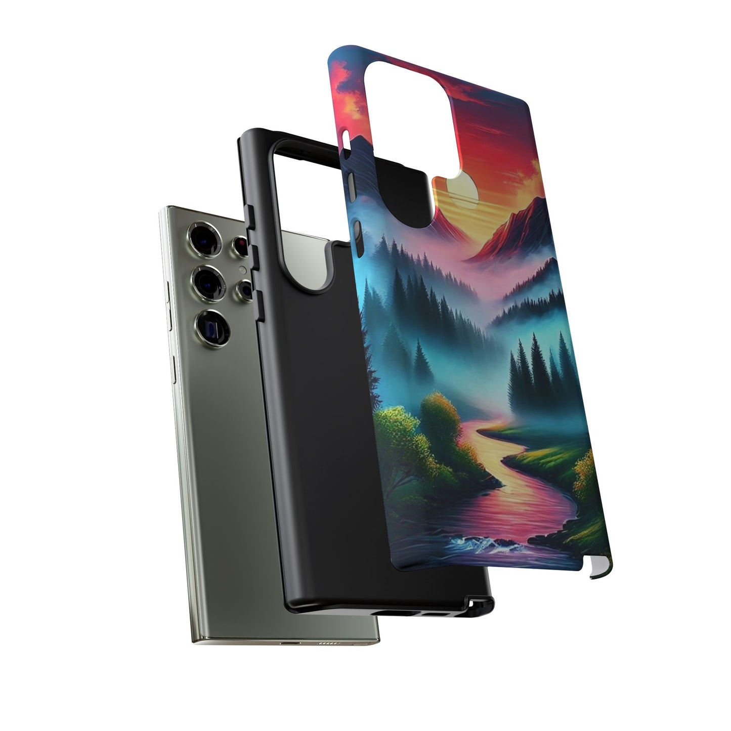 Misty Mountain River - Phone Case