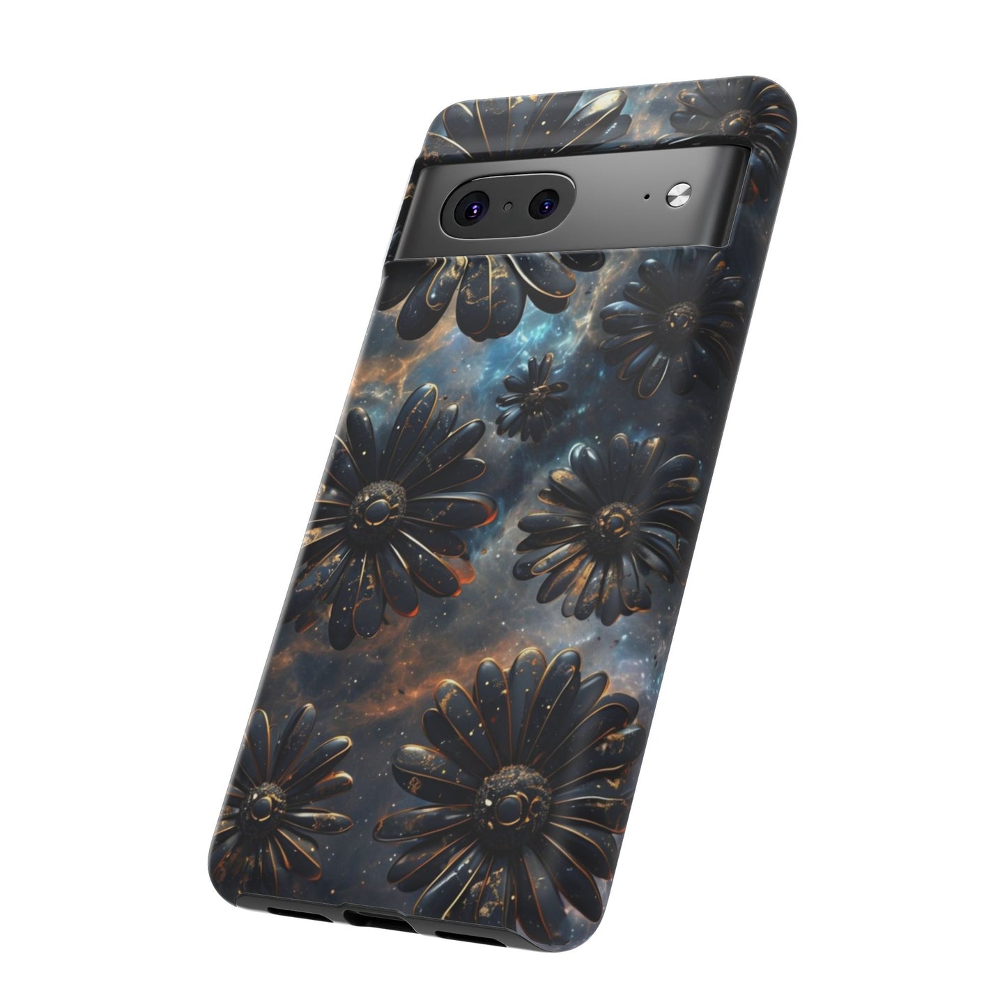 Galactic Black Daisy - Phone Case