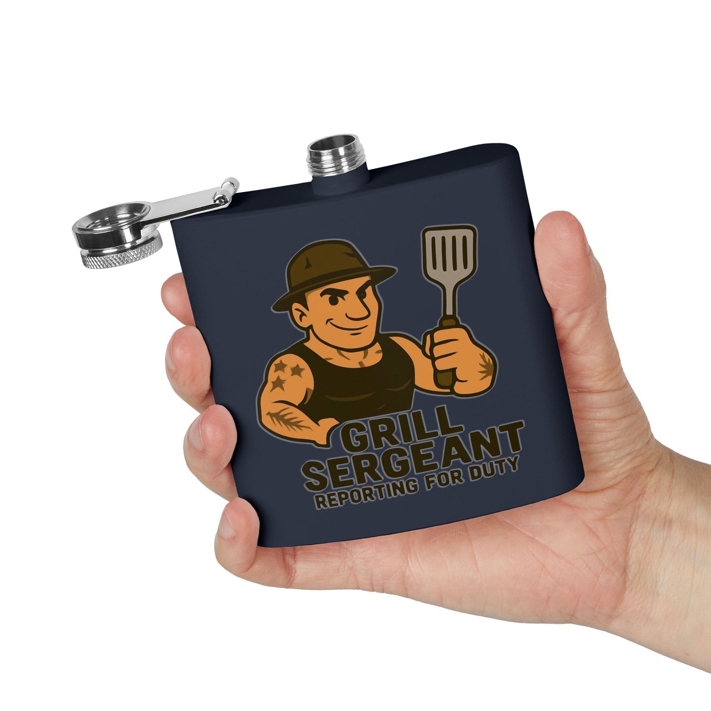 Grill Sergeant - Stainless Steel Flask