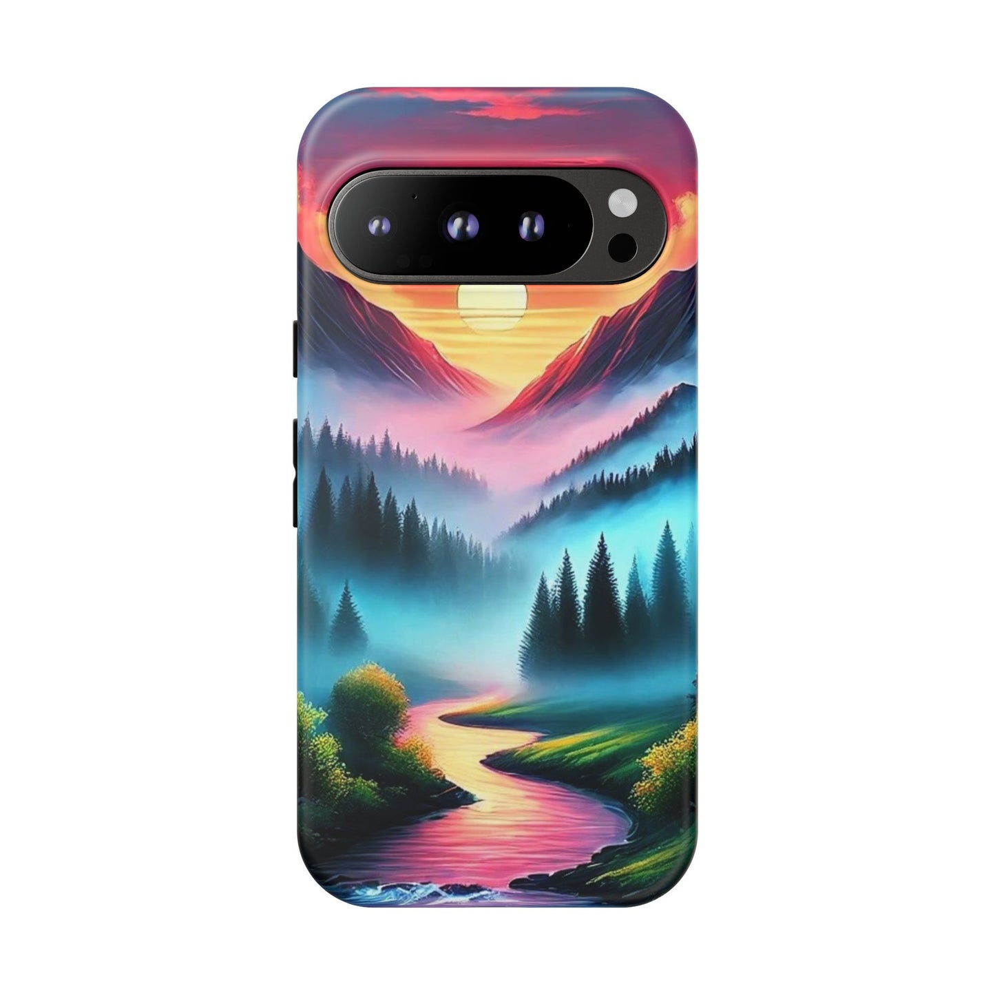 Misty Mountain River - Phone Case