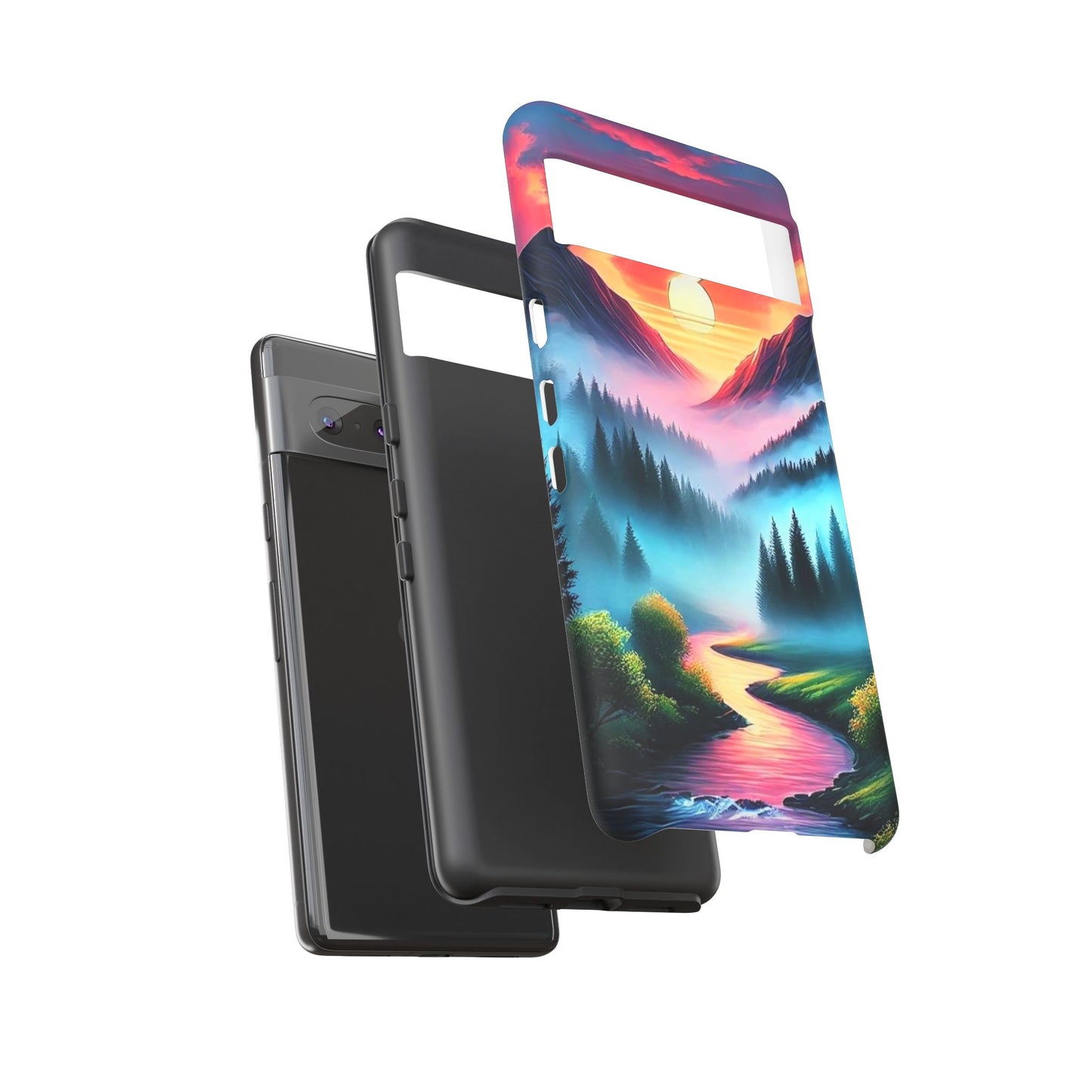 Misty Mountain River - Phone Case