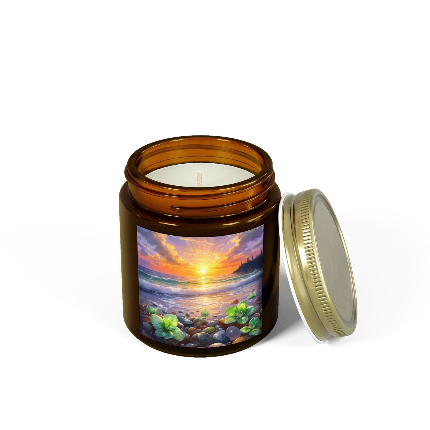 Tropical Floral Sunset - Candle
