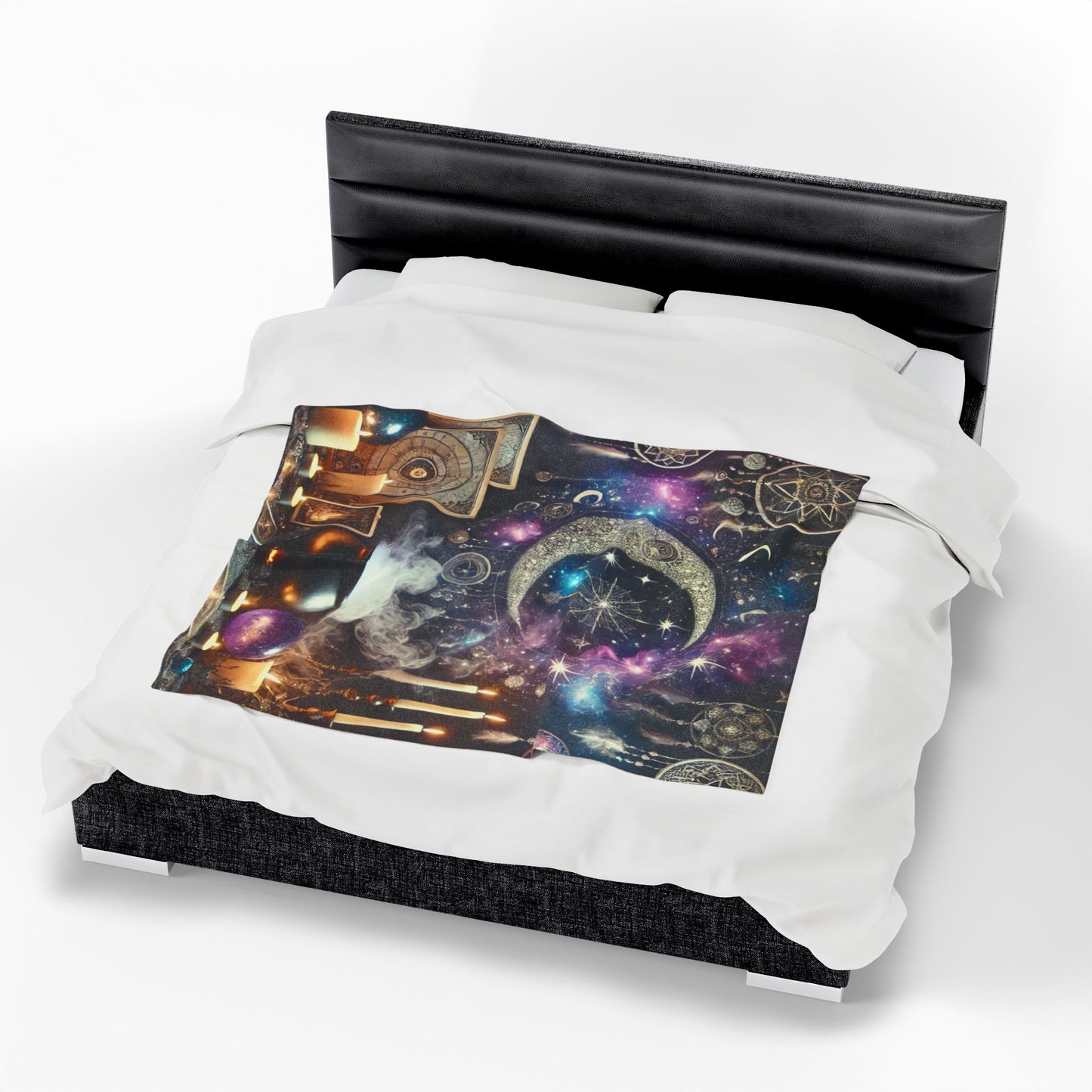 Where Magic Meets Moonlight - Velveteen Plush Blanket