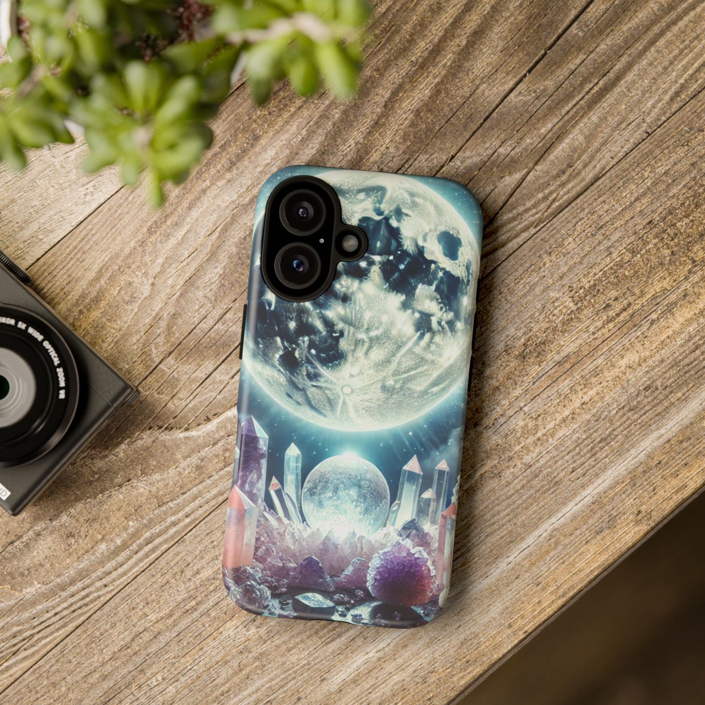 Full Moon & Crystals - Phone Case