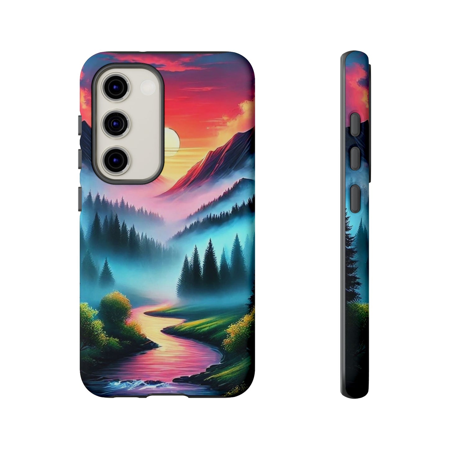 Misty Mountain River - Phone Case