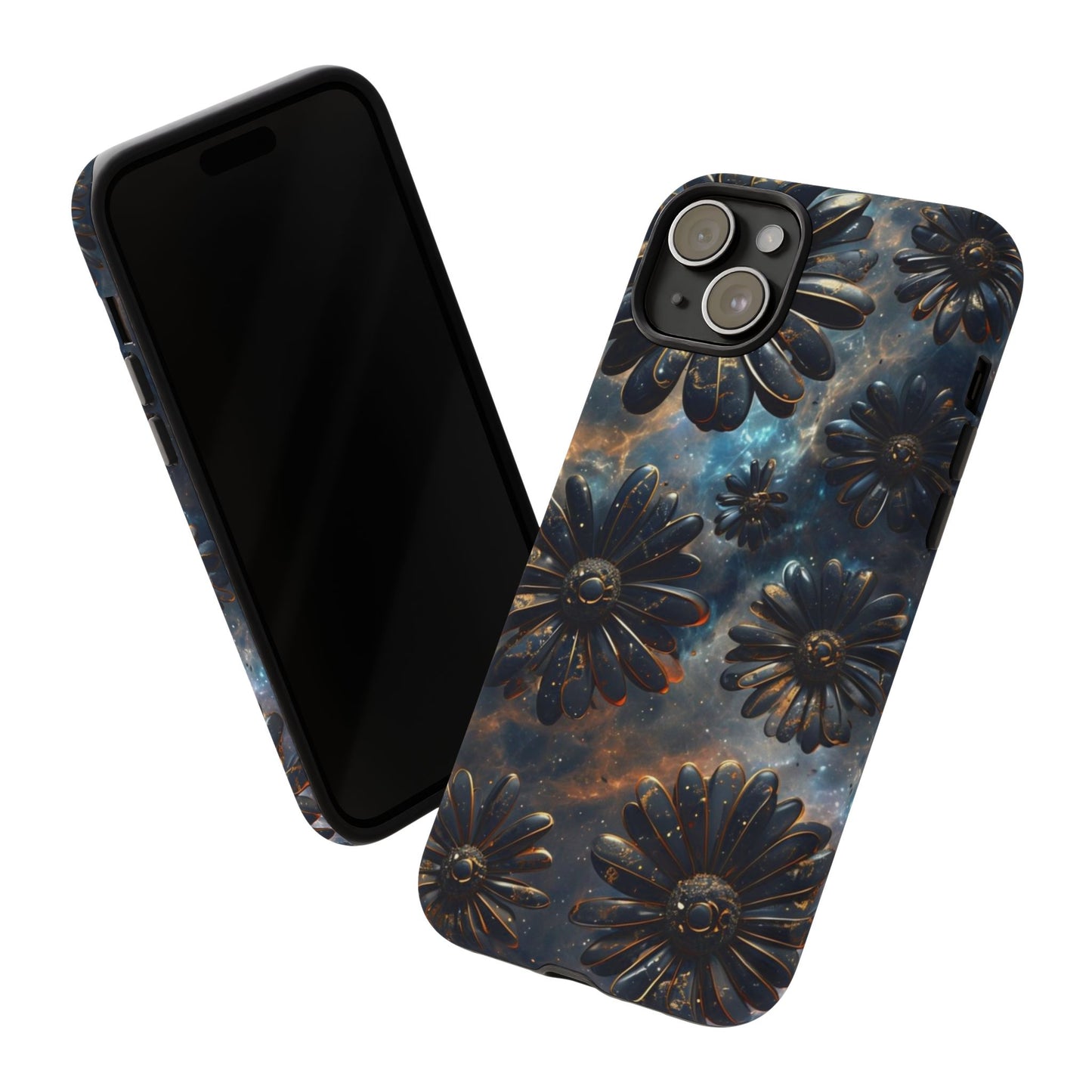 Galactic Black Daisy - Phone Case
