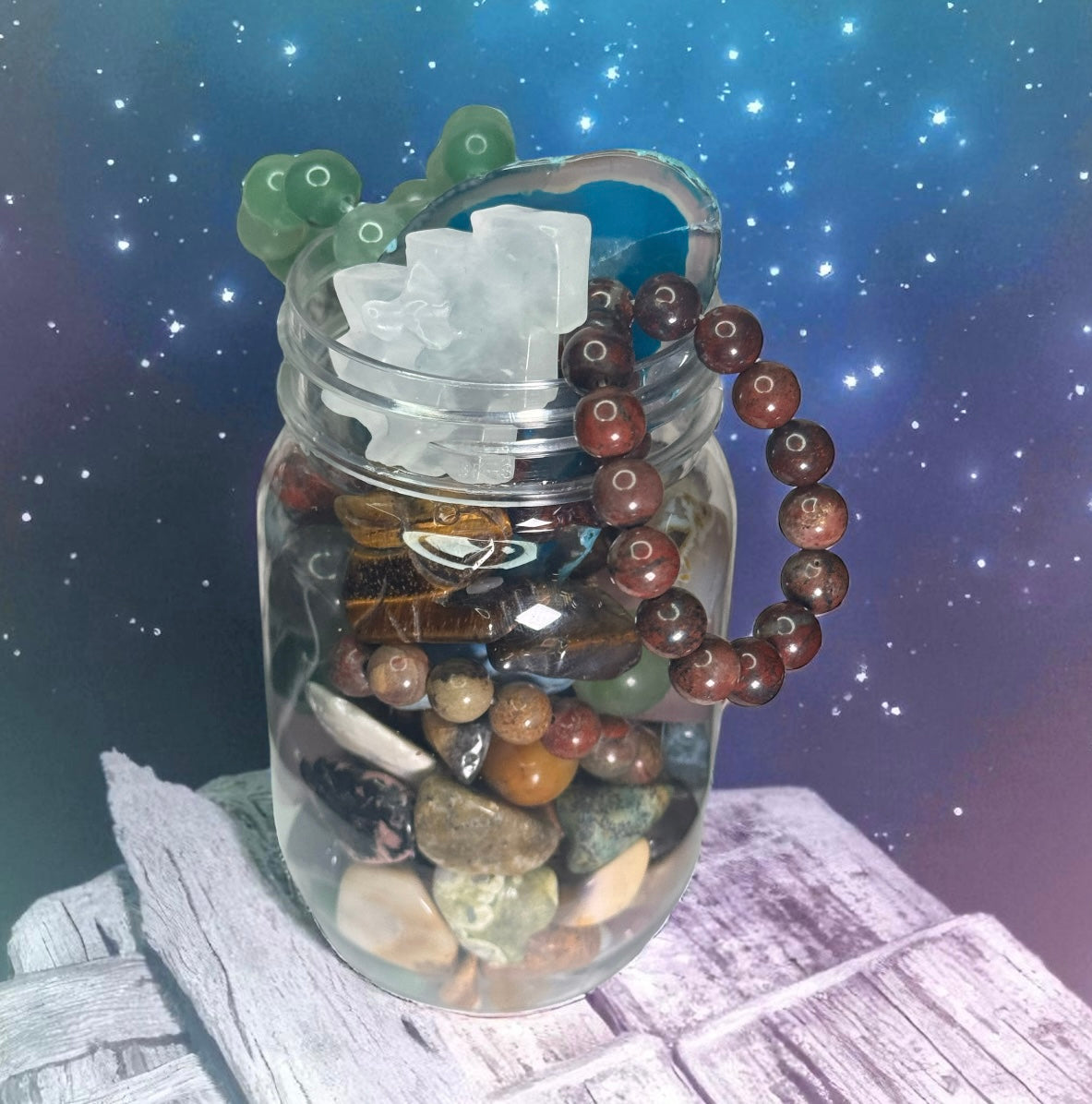 Crystal Jar Mystery Mix – Tumbles, Carvings & More