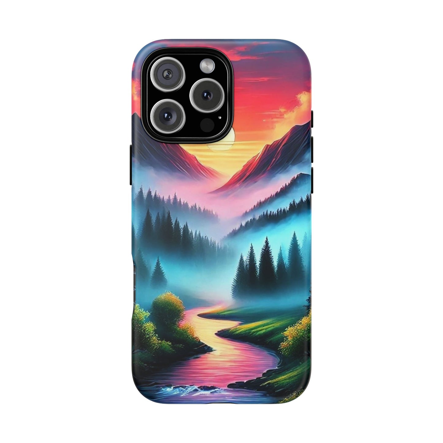 Misty Mountain River - Phone Case