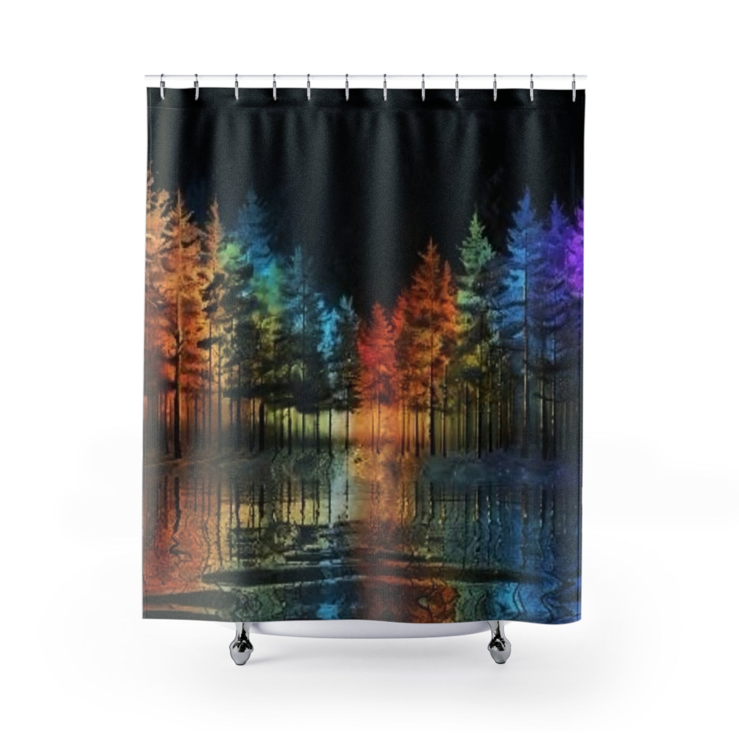 Rainbow Enchanted Forest- Shower Curtain