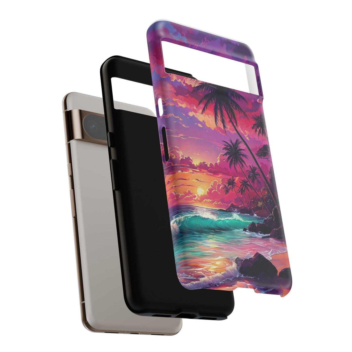 Sunset Paradise Beach - Phone Case
