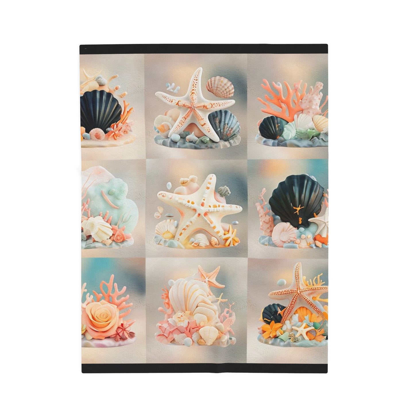 Whispers from the Shore - Velveteen Plush Blanket