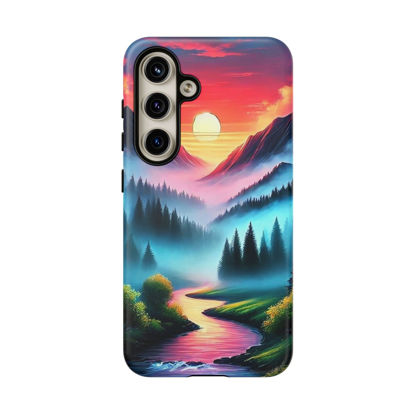 Misty Mountain River - Phone Case