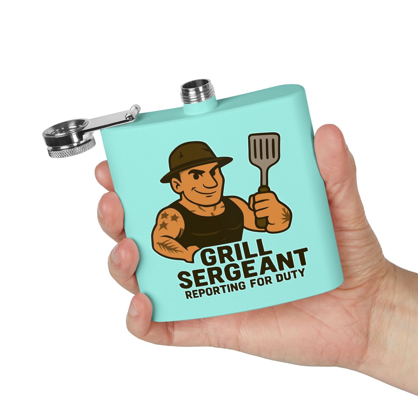 Grill Sergeant - Stainless Steel Flask