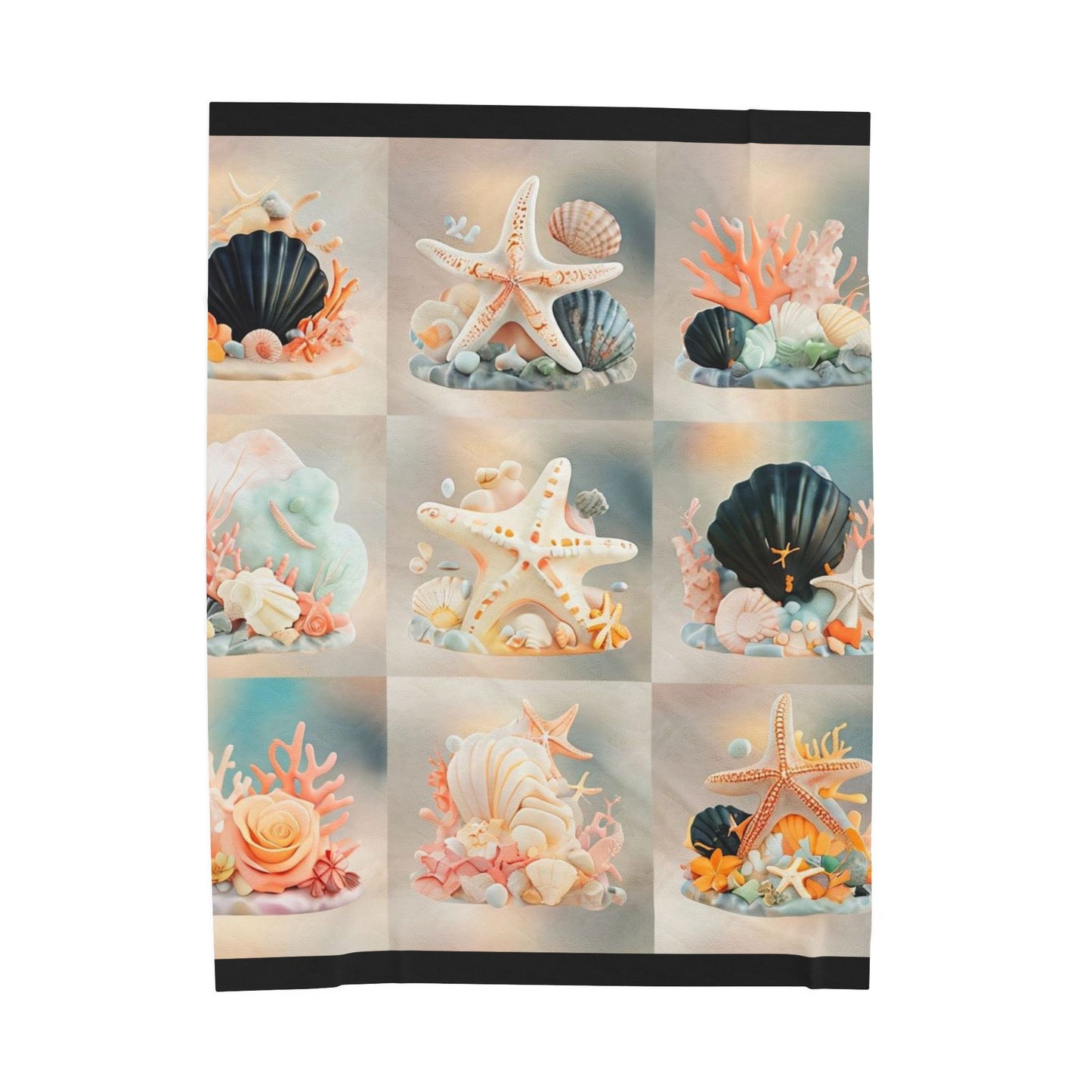 Whispers from the Shore - Velveteen Plush Blanket