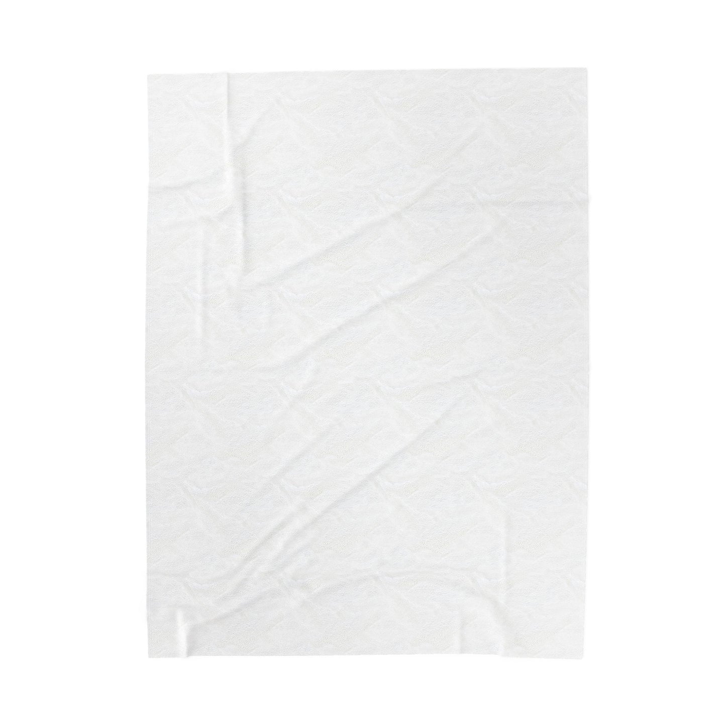 Blue Floral Fantasy - Velveteen Plush Blanket