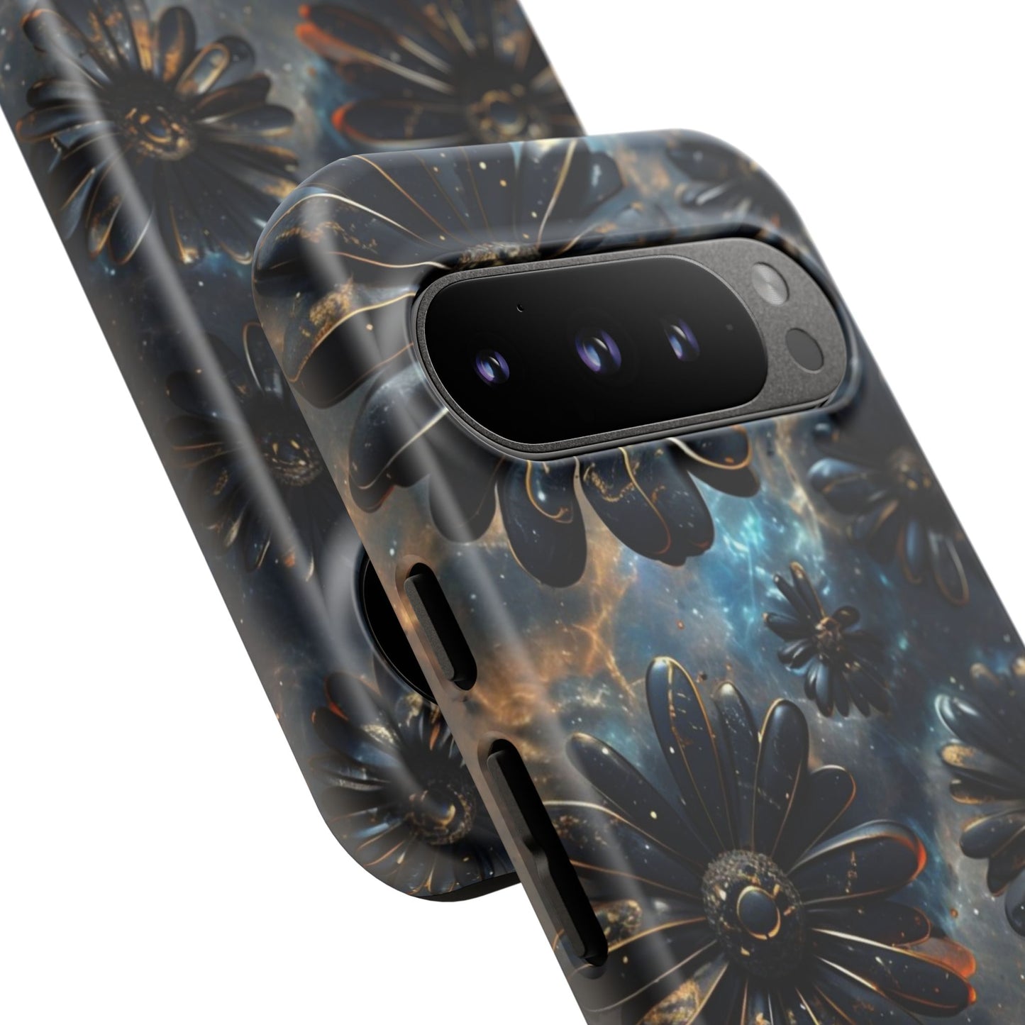 Galactic Black Daisy - Phone Case