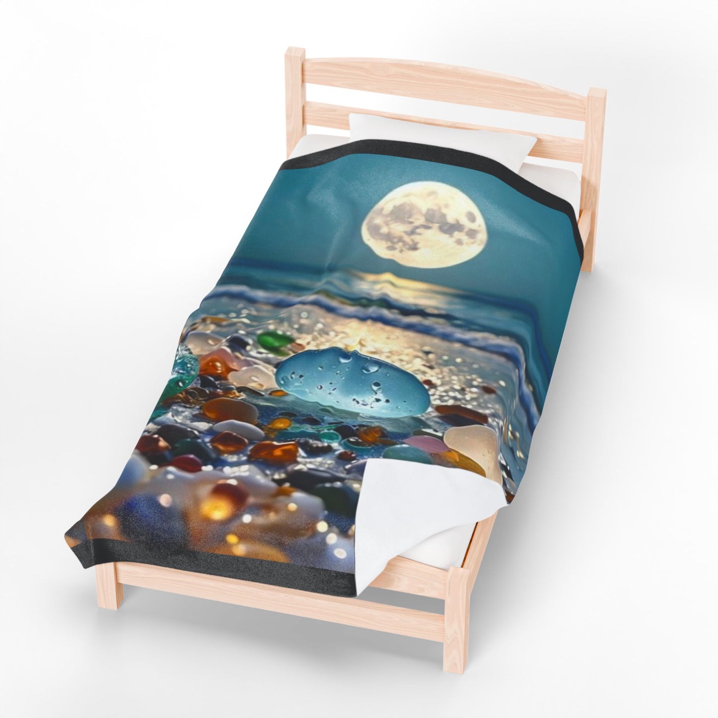 Moonlit Sea Glass - Velveteen Plush Blanket