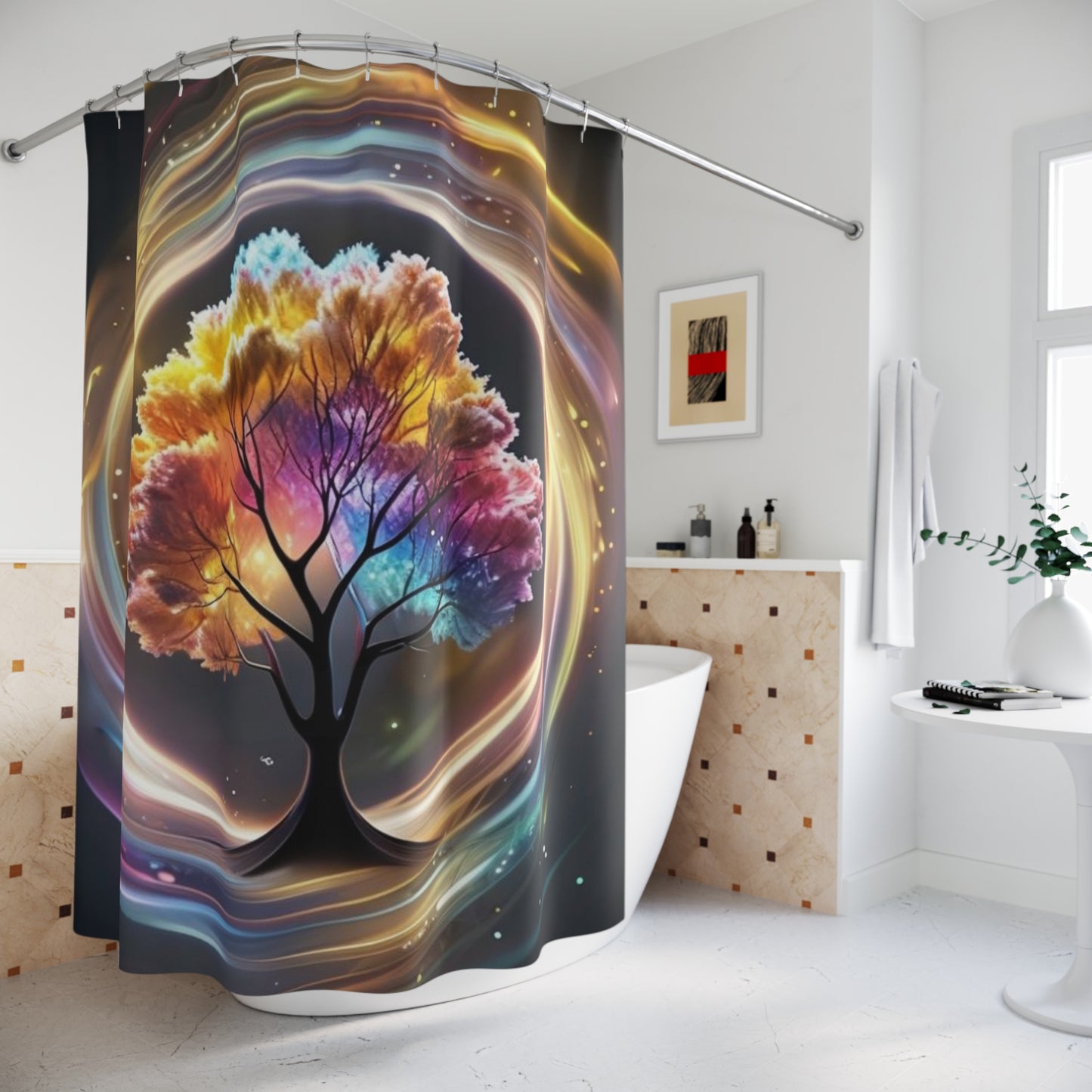 Cosmic Tree Of Life - Shower Curtain