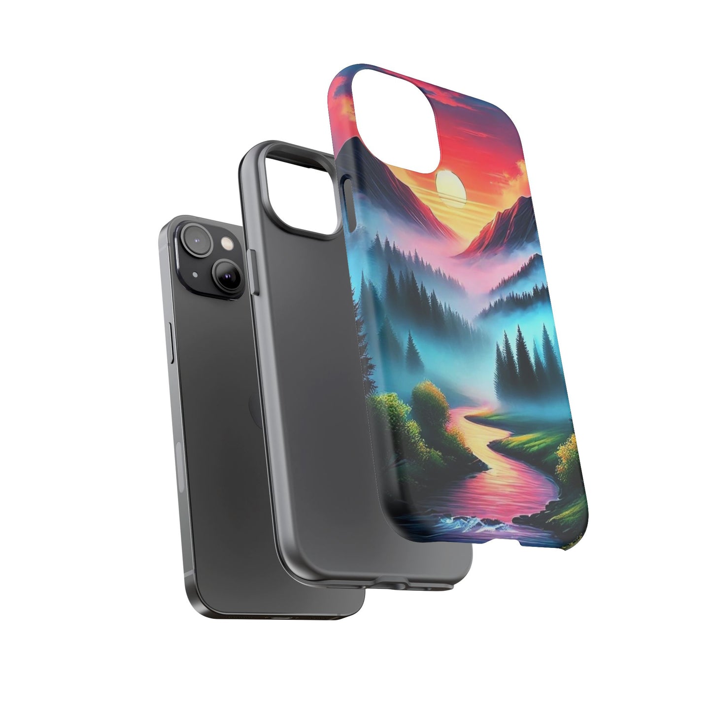 Misty Mountain River - Phone Case