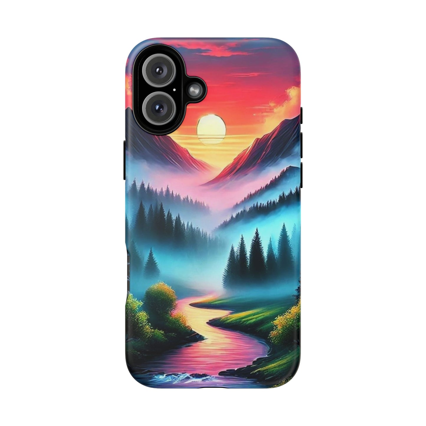 Misty Mountain River - Phone Case