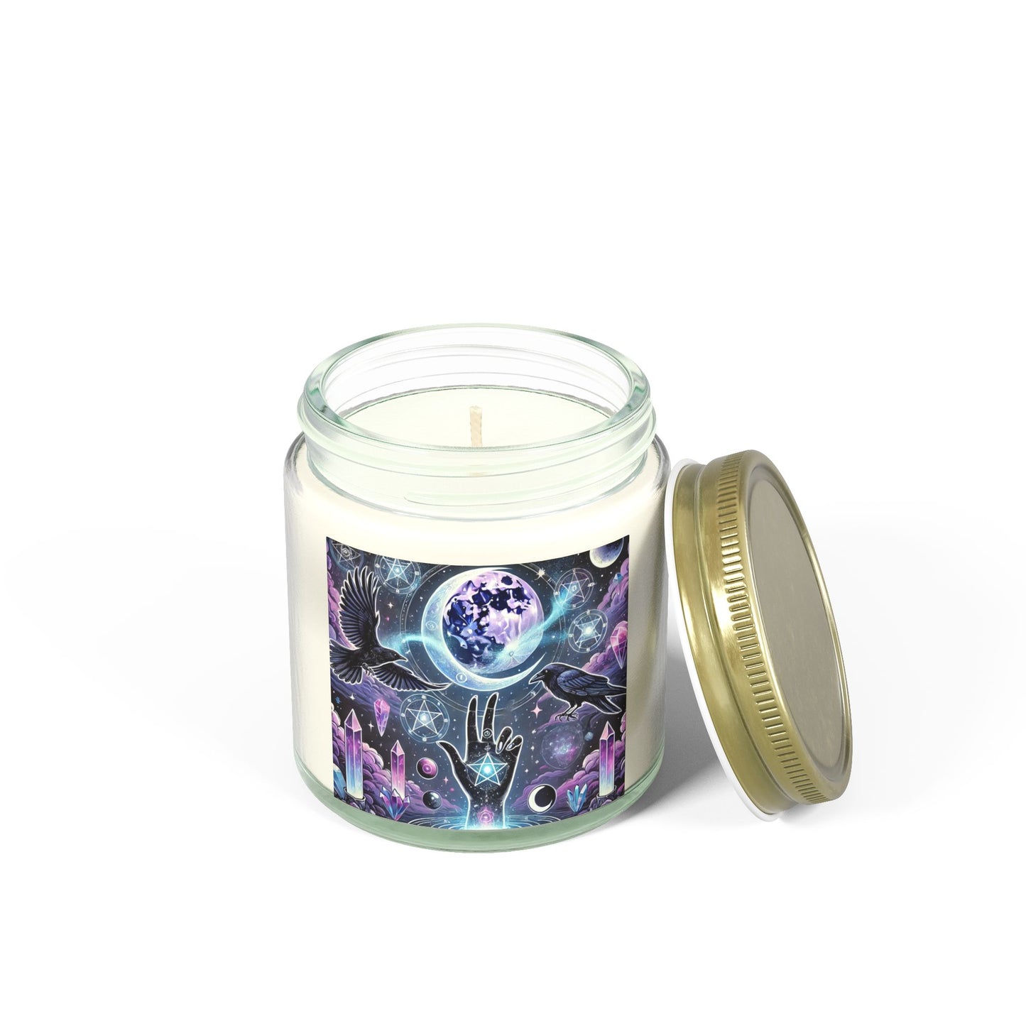 Celestial Moon & Raven - Candle