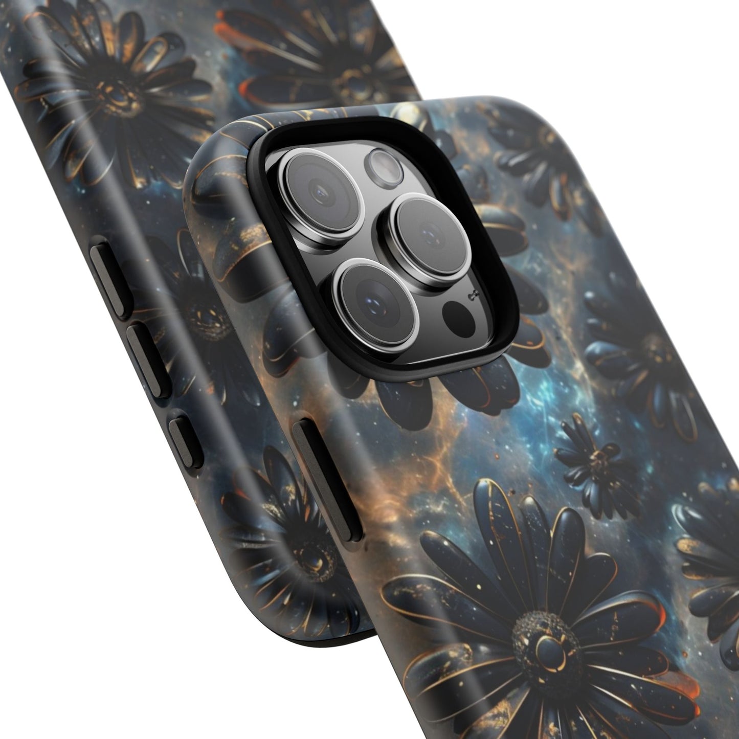 Galactic Black Daisy - Phone Case