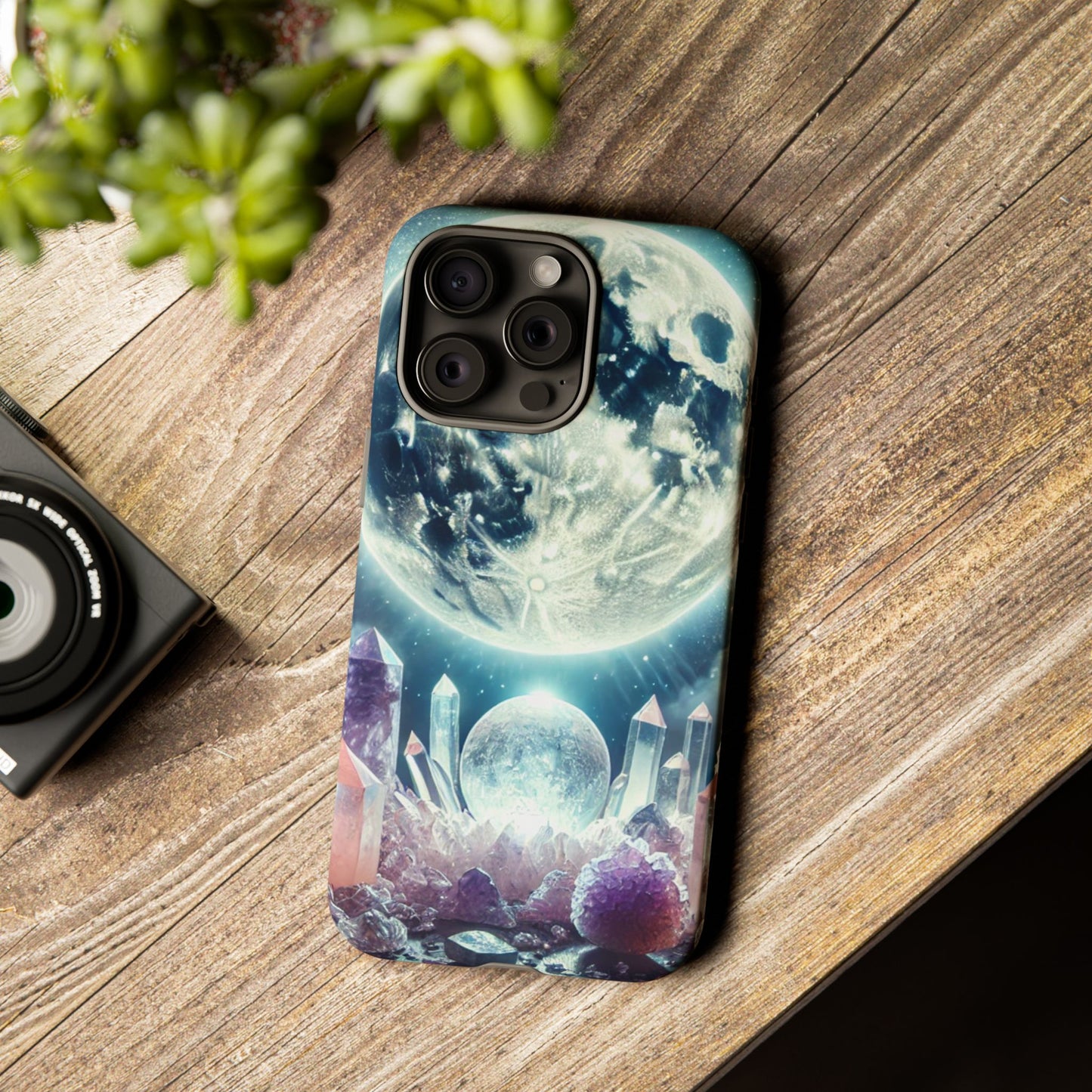 Full Moon & Crystals - Phone Case