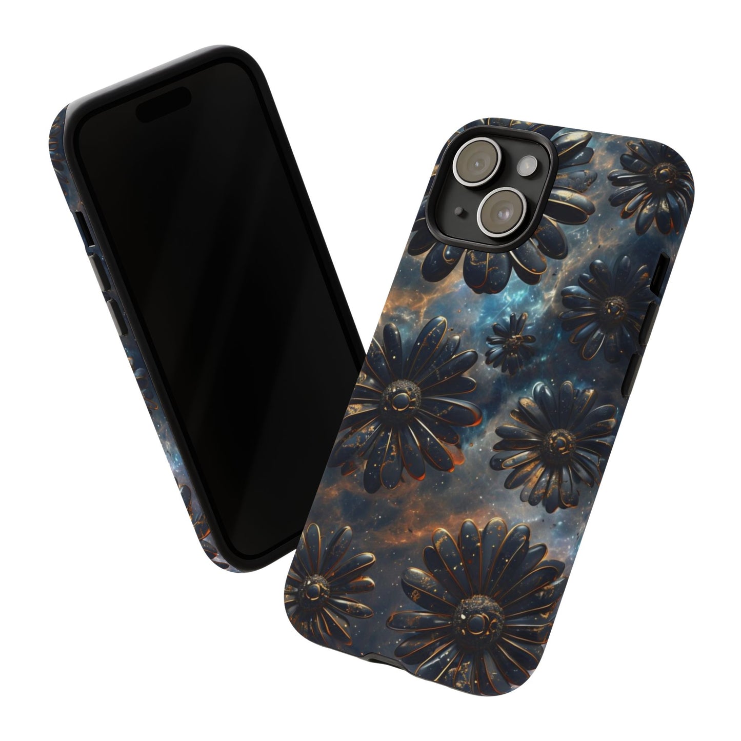 Galactic Black Daisy - Phone Case