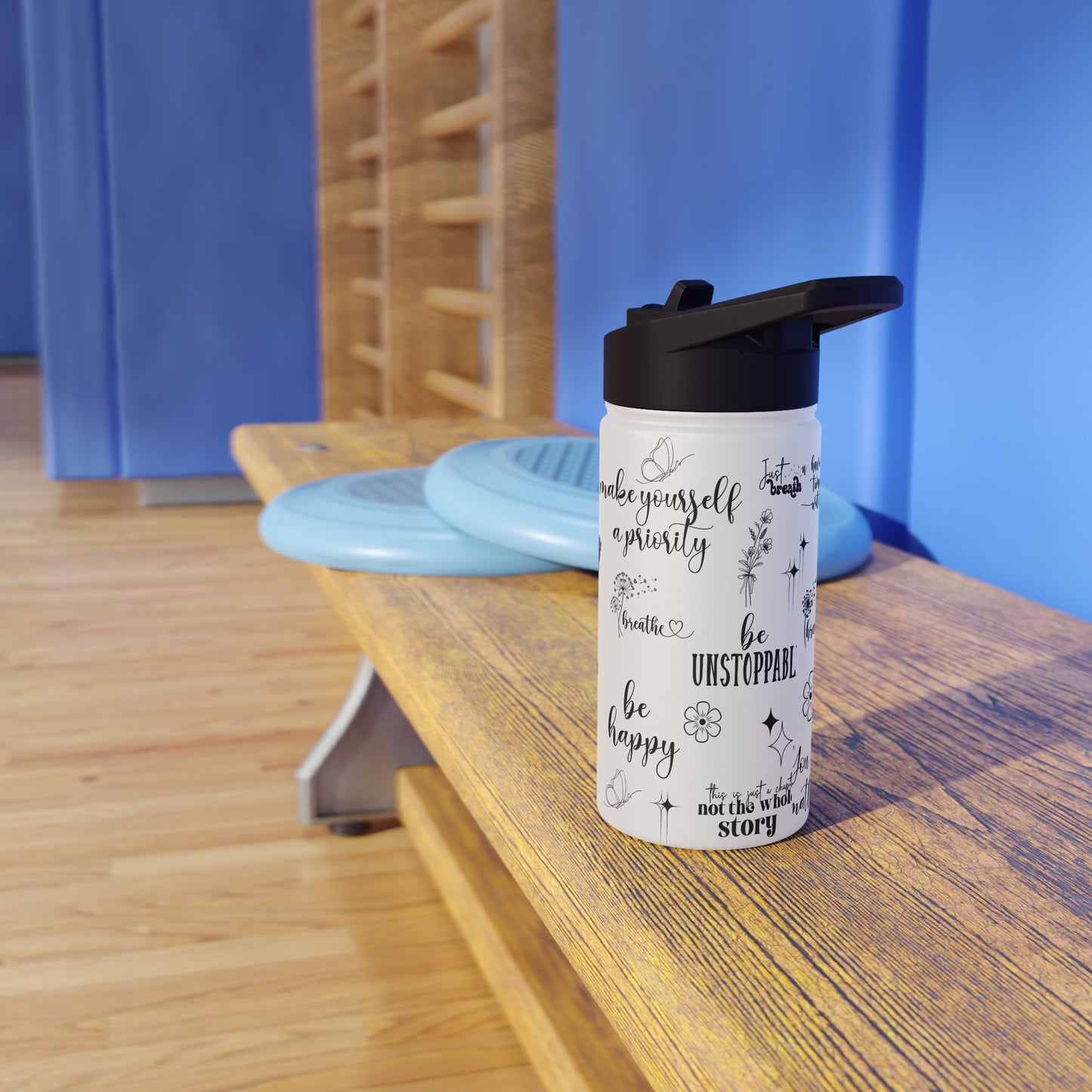 Just Breathe - Stainless Steel Water Bottle
