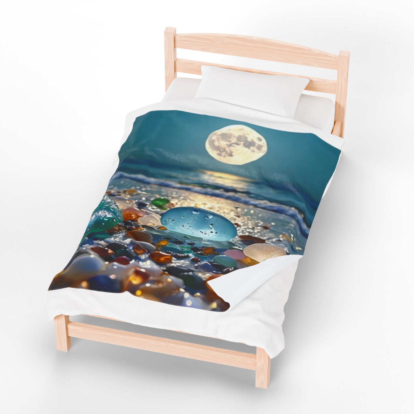 Moonlit Sea Glass - Velveteen Plush Blanket