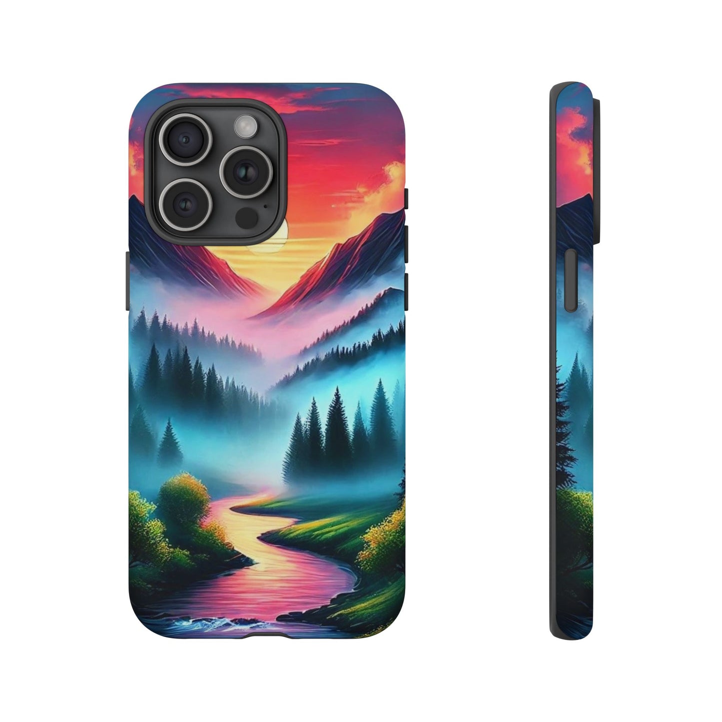 Misty Mountain River - Phone Case