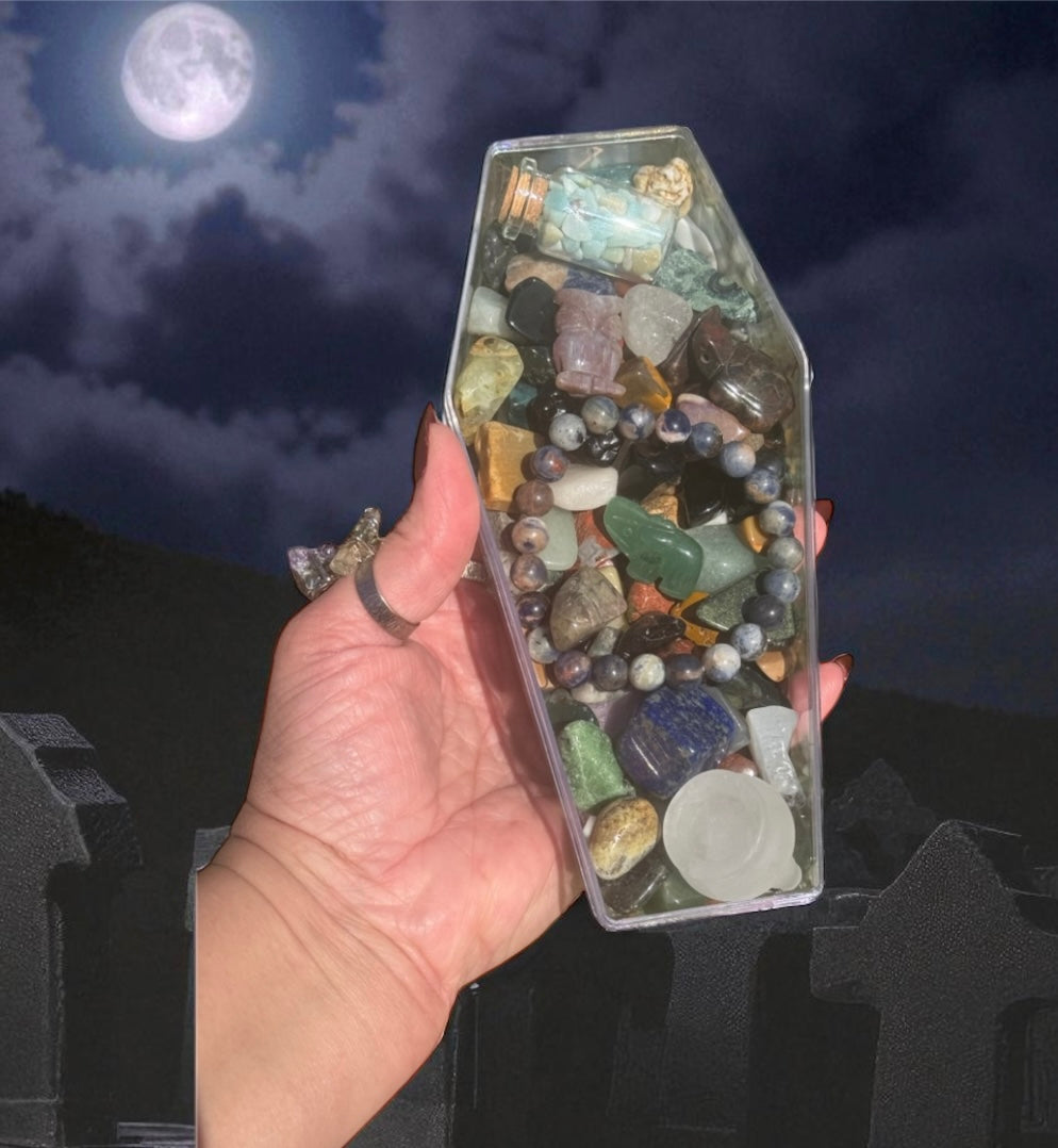 Crystal Coffin Mystery Mix – Tumbles, Carvings & More