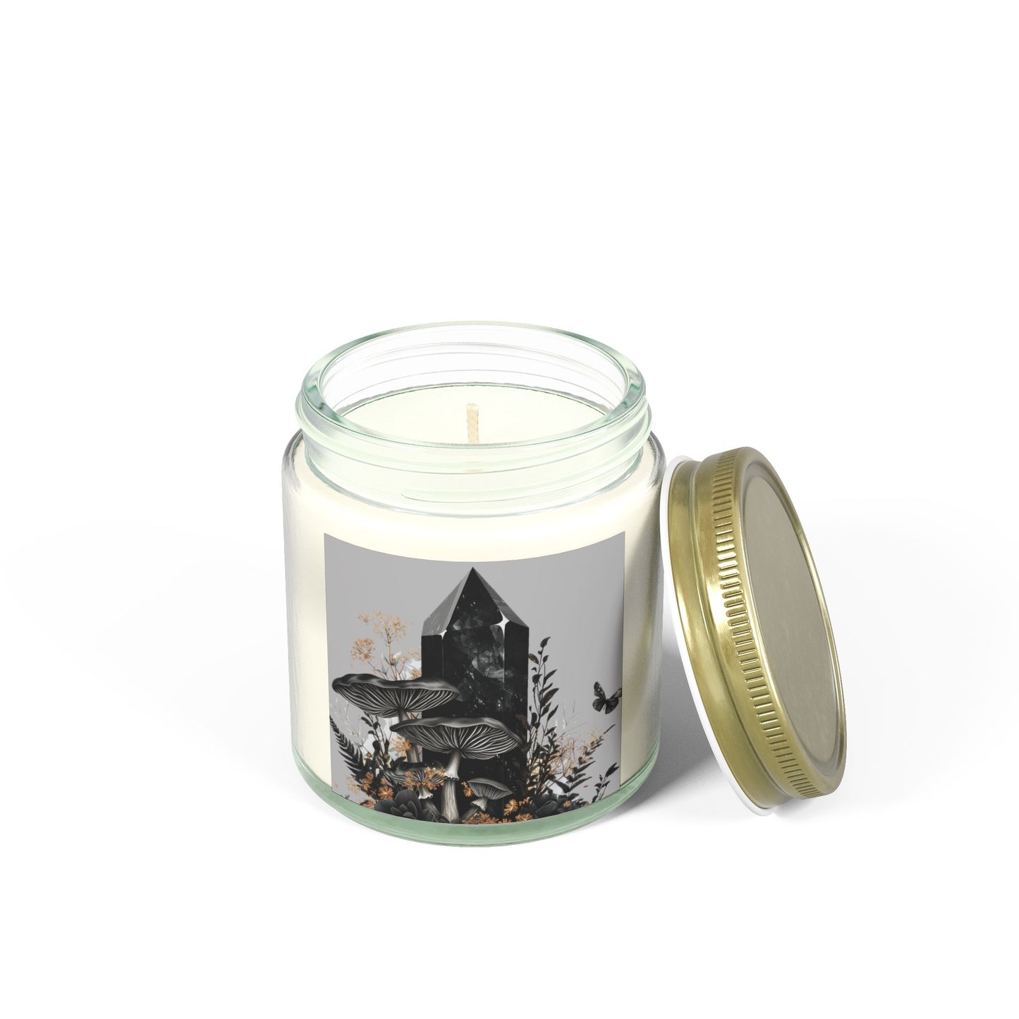 Black Protection Crystal - Candle