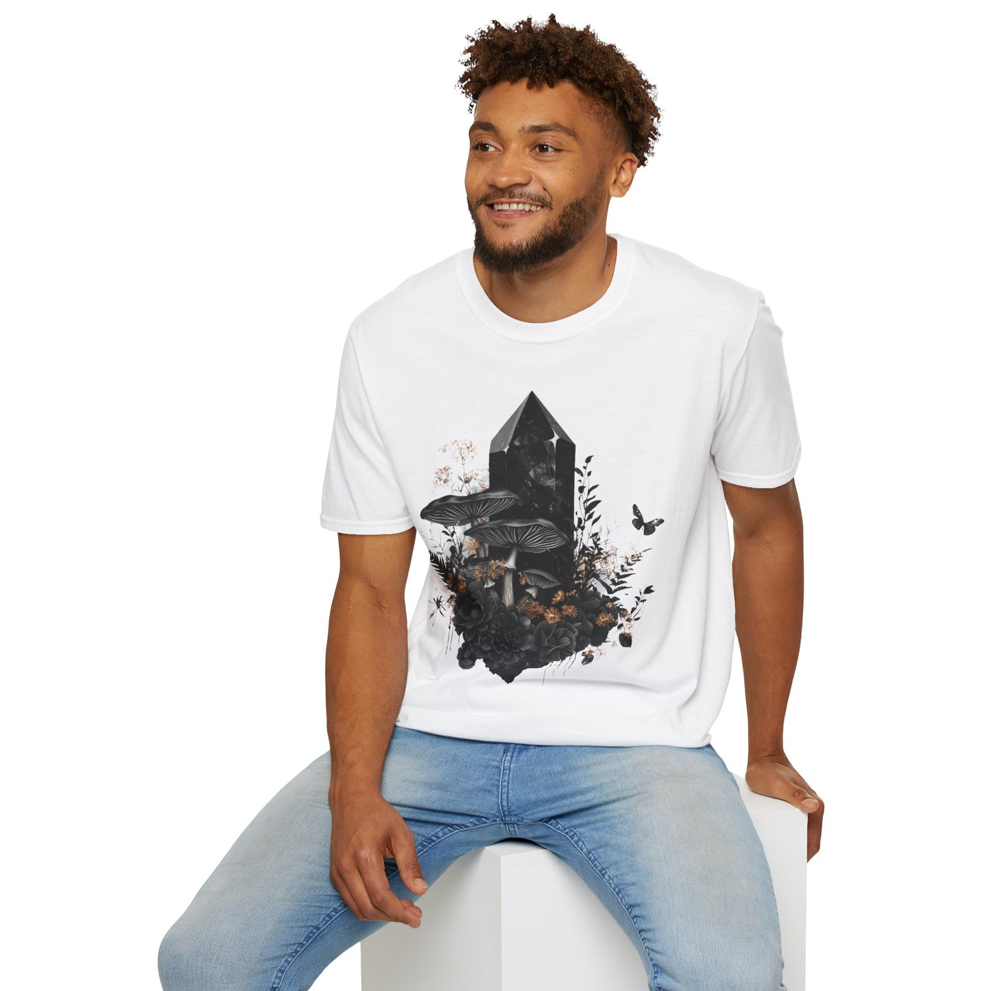 Black Crystal - Unisex Softstyle T-Shirt