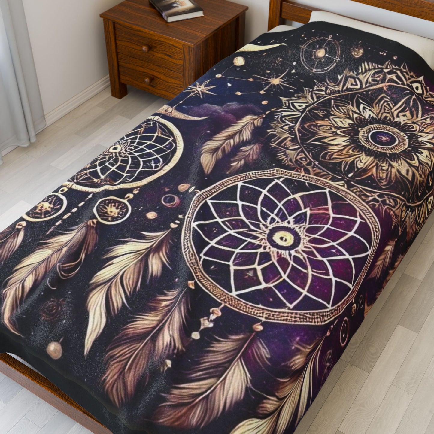 Dreamwoven Nights - Velveteen Plush Blanket