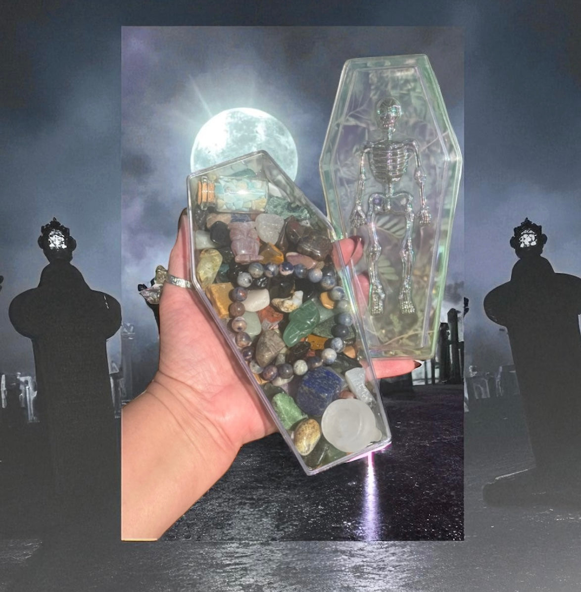 Crystal Coffin Mystery Mix – Tumbles, Carvings & More