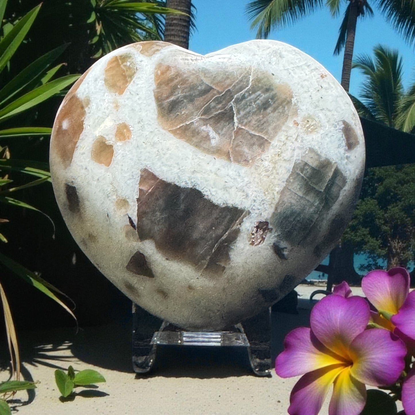 Polarity Moonstone Heart