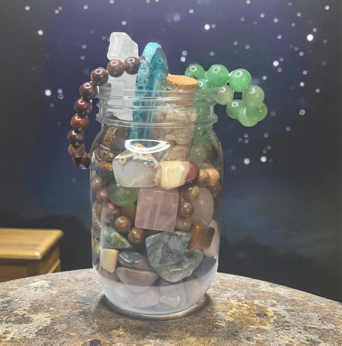 Crystal Jar Mystery Mix – Tumbles, Carvings & More