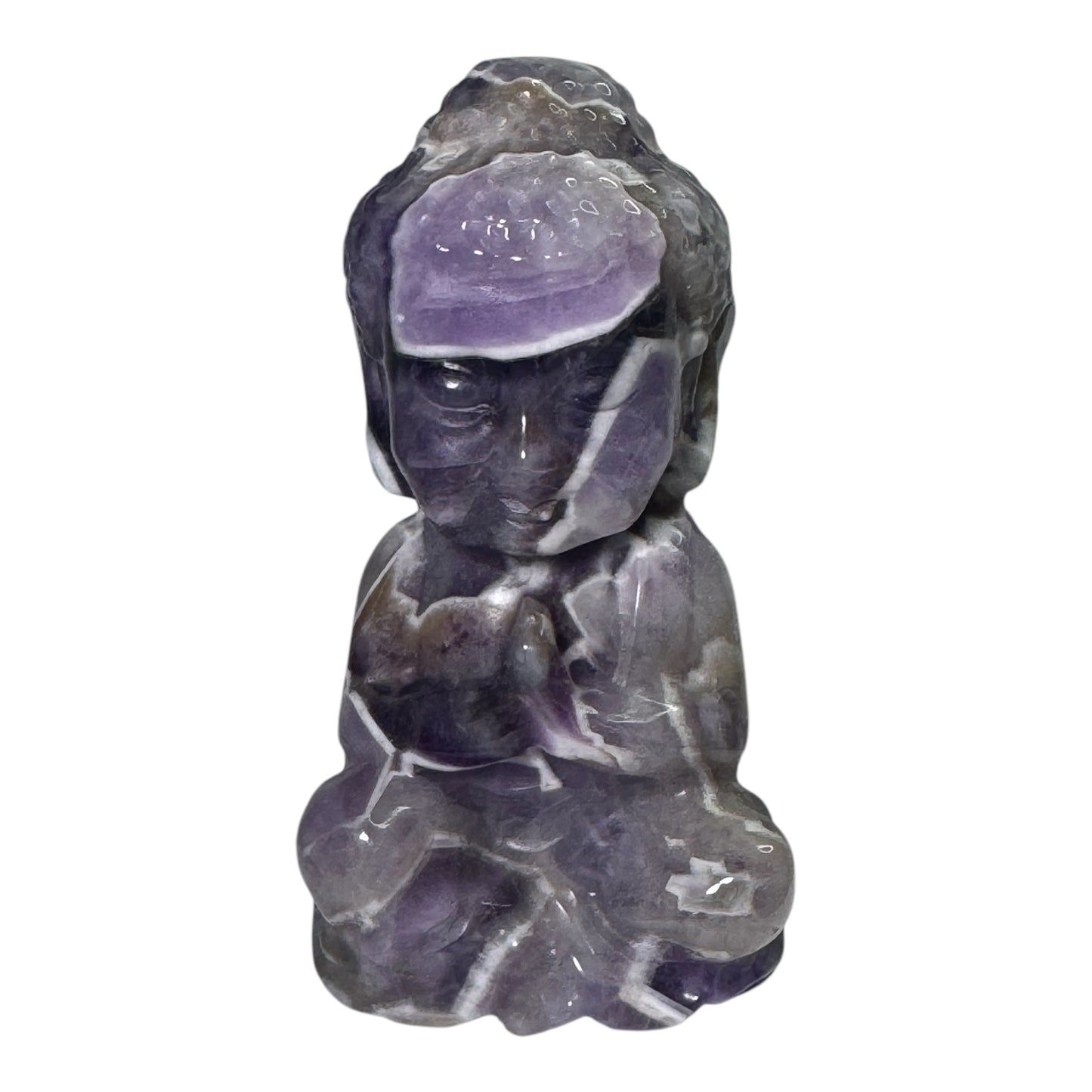 Chevron Amethyst Buddha