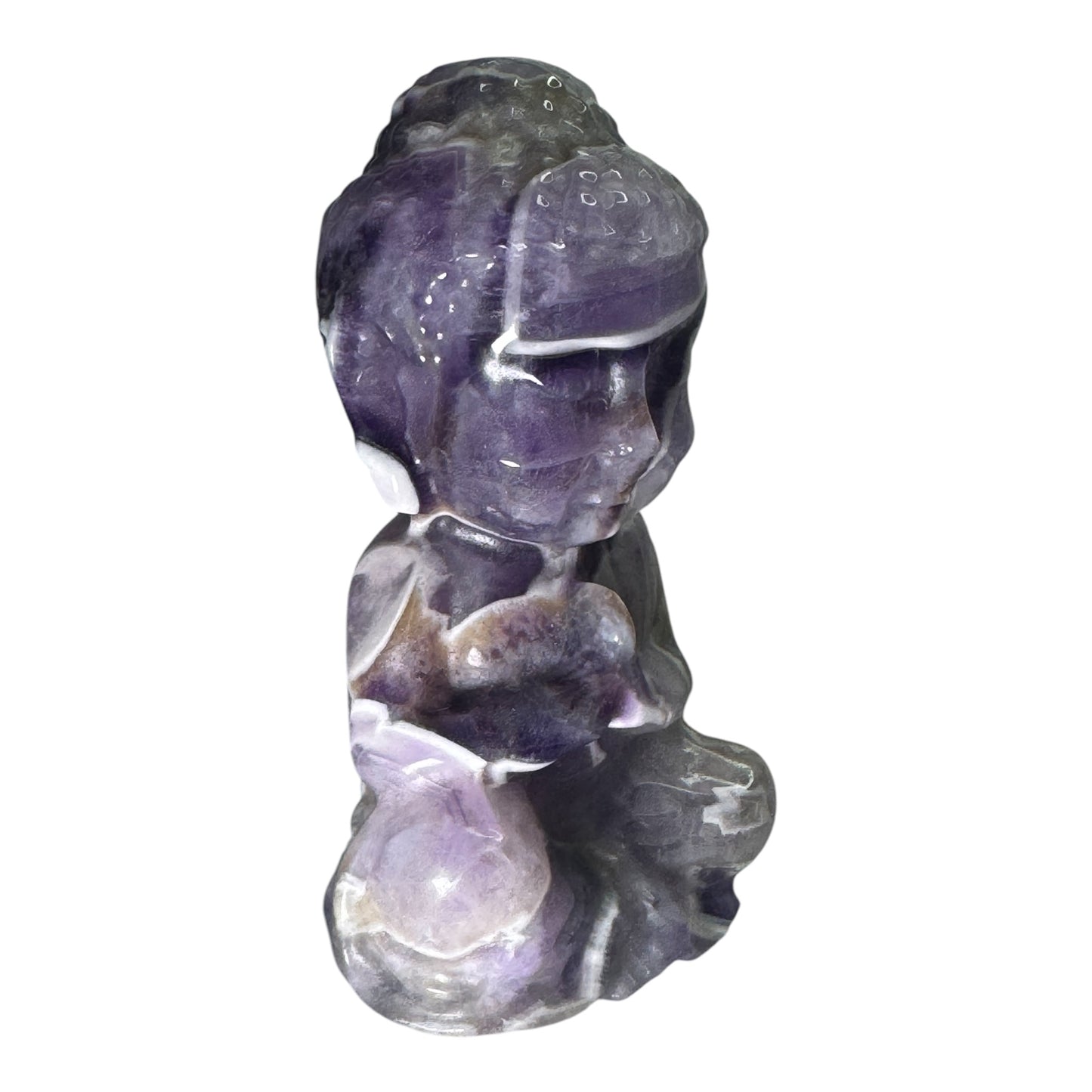 Chevron Amethyst Buddha