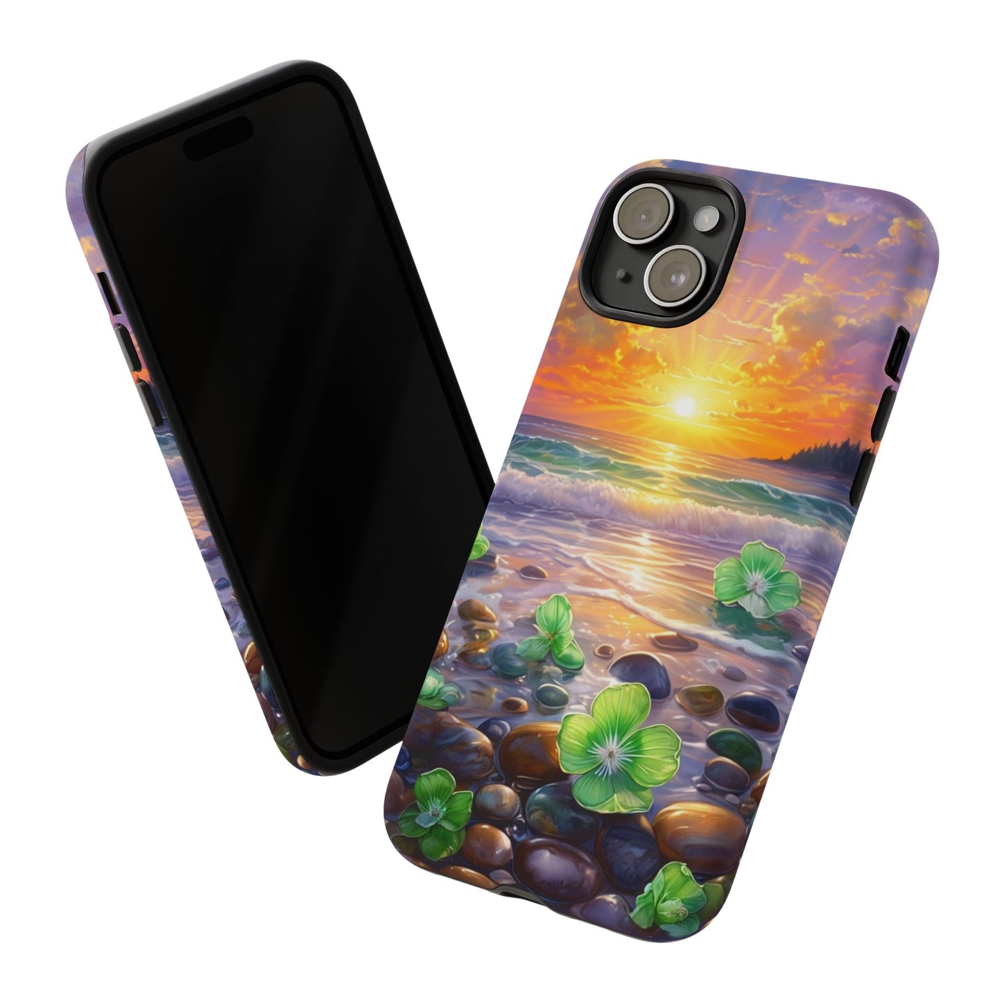 Coastal Calm Pebble Beach - Phone Case