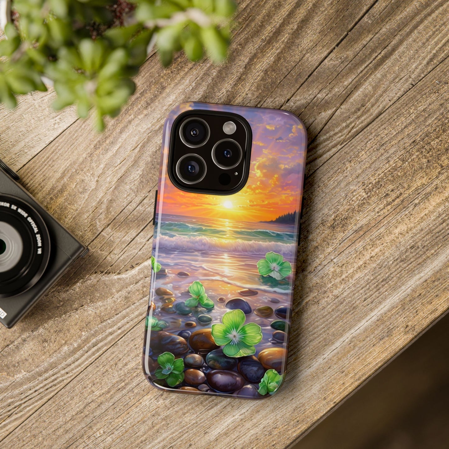 Coastal Calm Pebble Beach - Phone Case