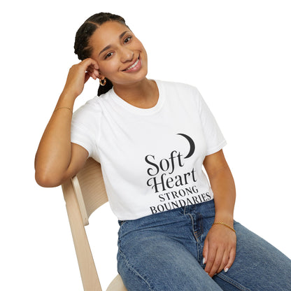 Soft Heart Strong Boundaries - Unisex Softstyle T-Shirt