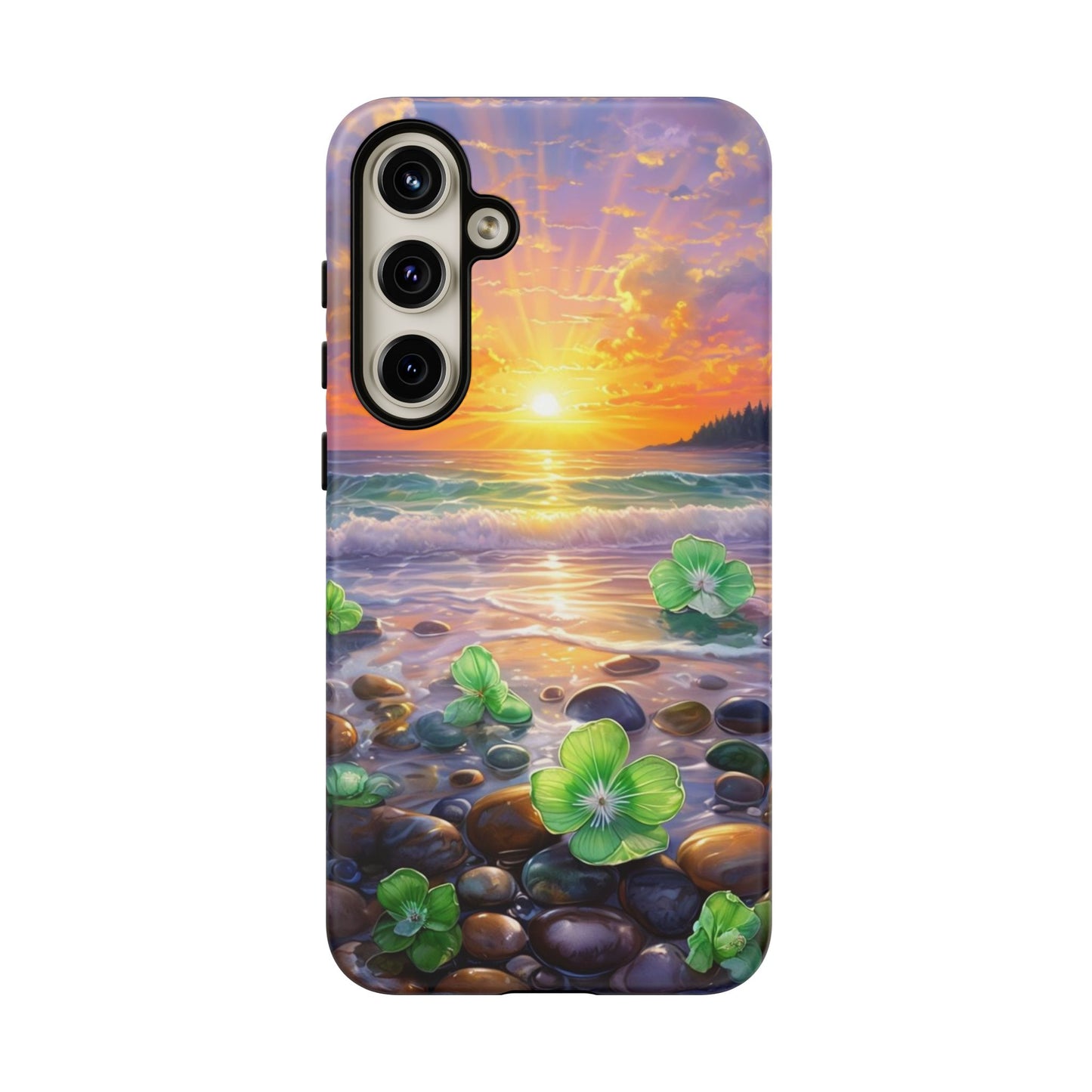 Coastal Calm Pebble Beach - Phone Case