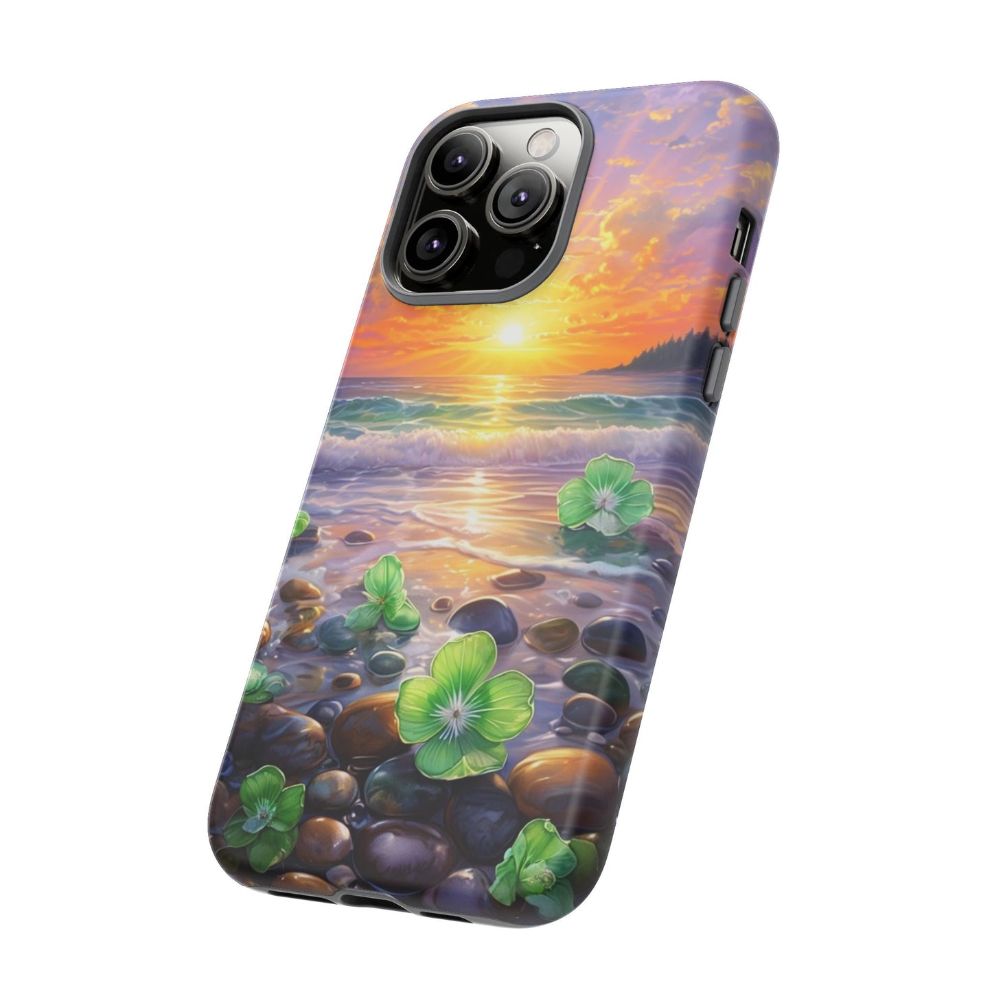 Coastal Calm Pebble Beach - Phone Case